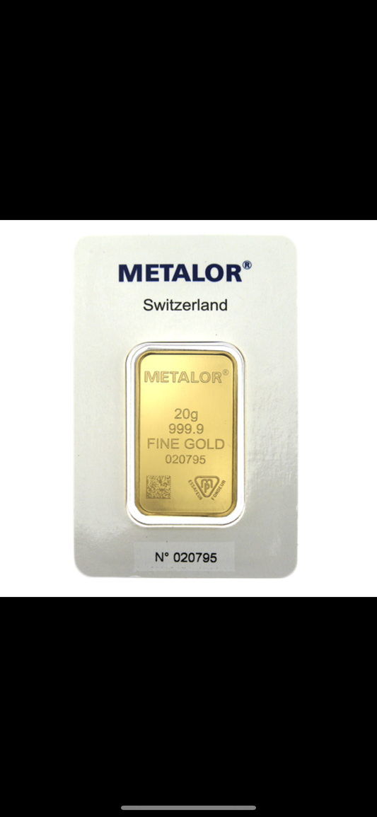 METALOR 20gr Bar
